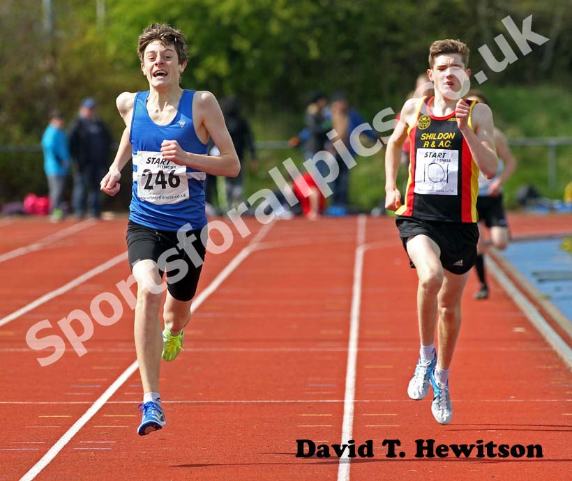 No 246 and 101, 800 metres, Shildon Track and Field.
